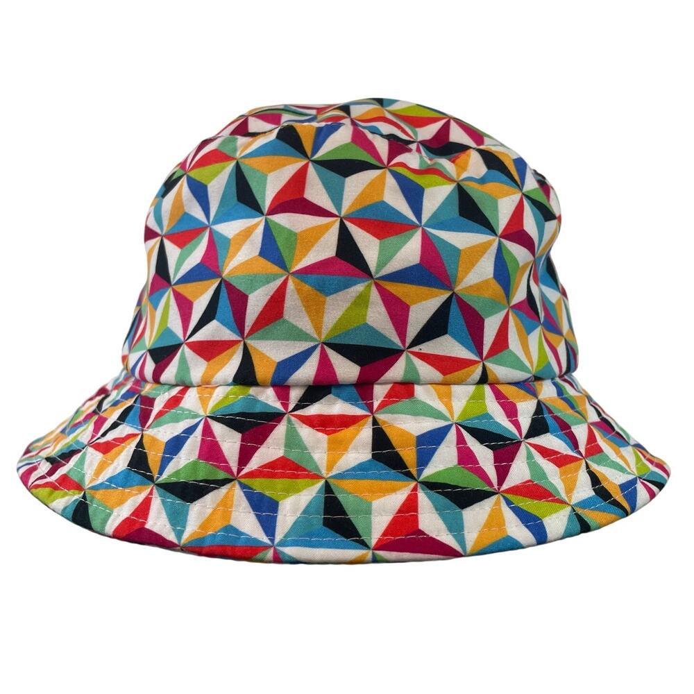 Disney Parks EPCOT Spaceship Earth Rainbow Bucket Hat One Size Walt Disney World